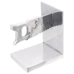 Suporturi pentru cărți  2 buc Argintii 11x14x17,5 cm Aluminiu Saw GartenMobel Dekor