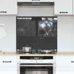Backsplash pentru Bucătărie Gri Întunecat 70x60x0,6 cm Sticlă Temperată GartenMobel Dekor
