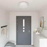 Lămpi de tavan montate Alb Ø 38 cm Stofă E27 GartenMobel Dekor