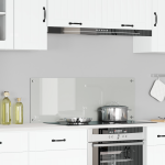 Splashback de Bucătărie Clar 110x40x0.6 cm Sticlă Temperată GartenMobel Dekor