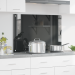 Bancheta pentru bucătărie  Gri închis 90x60x0,6 cm Sticlă securizată GartenMobel Dekor