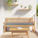 Perne pentru Paleți pentru Bancă 2 pcs Gri 200x40x8 cm Material Oxford GartenMobel Dekor