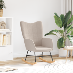 Scaun relaxant  Gri deschis din țesătură curly similară lânii GartenMobel Dekor