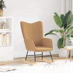 Scaunul Relaxant  Bej din Material Similar Lânii GartenMobel Dekor