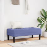 Banc  din denim albastru 113x57x39 cm GartenMobel Dekor