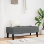 Bancă  Gri Întunecat 113x57x39 cm Țesătură GartenMobel Dekor