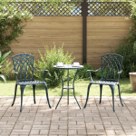 Set de 2 scaune de grădină , verzi, din fontă GartenMobel Dekor