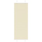 Jaluză plisată Crem 70x200 cm Lățime țesătură 69,4 cm GartenMobel Dekor