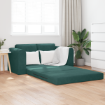 Canapea Pat 2 în 1 Verde Întunecat 148x71x83 cm Catifea GartenMobel Dekor