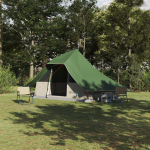 Cort de familie Tipi verde impermeabil pentru 10 persoane GartenMobel Dekor