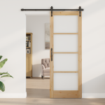 ușa de interior cu sticlă "ORKDAL" 78x211x4 cm din lemn masiv de pin GartenMobel Dekor