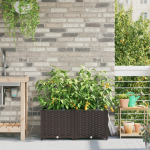 Jardiniere cu Sistem de IriGare 2 piese Maro GartenMobel Dekor