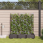 Jardiniere cu sistem de irigație 3 buc Brown GartenMobel Dekor