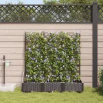 Jardiniere cu sistem de irigație 3 buc Brown GartenMobel Dekor