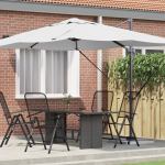 Umbrelă Cantilever Nisip Poliester Mare Înclinabilă GartenMobel Dekor