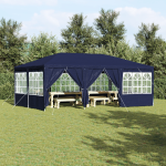 Cort de petrecere cu 10 pereți laterali Albastru 6x4 m PE GartenMobel Dekor