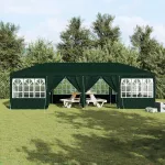 Cort de petrecere cu 12 pereți verzi 8x4 m PE GartenMobel Dekor