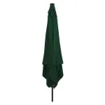 Parasol pătrat pentru grădină cu lumini LED 295x245 cm Verde GartenMobel Dekor