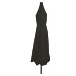 Parasol de grădină  cu lumini LED ø395x245 cm, Negru GartenMobel Dekor