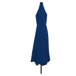 Umbrela de grădină  cu lumini LED ø395x245 cm Albastru deschis GartenMobel Dekor