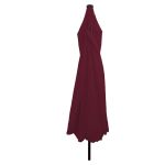 Umbrela de grădină  cu lumini LED ø395x245 cm Roșu Bordeaux GartenMobel Dekor