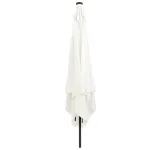 Umbrelă pătrată cu lumini LED 295x245 cm Bej GartenMobel Dekor