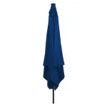 Umbrelă pătrată pentru grădină  cu lumini LED 295x245 cm Albastru Azure GartenMobel Dekor