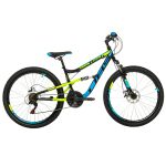 Bicicleta Full suspension DHS Flash - 26 Inch, Negru Ultimate FactoryBikes