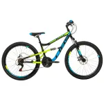 Bicicleta Full suspension DHS Flash - 26 Inch, Negru Ultimate FactoryBikes