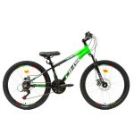 Bicicleta Copii Dhs Terrana 2423 - 24 Inch, Negru/Verde Ultimate FactoryBikes
