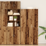 bufet lemn recuperat 30x42.5x185 cm GartenMobel Dekor