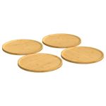 Farfurii pentru pizza, 4 buc., Ø32x1,5 cm, bambus  GartenMobel Dekor