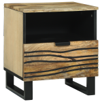 Cabinet noptieră 40x33x46 cm Lemn Solid de Mango GartenMobel Dekor