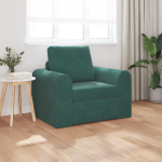 Canapea pat 2 în 1 verde închis 98x71x83 cm catifea GartenMobel Dekor