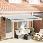 Cadru de copertină retractabil manual 4x2 cm metal GartenMobel Dekor