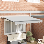 Cadru de markiză manuală retractabilă 2.5x2 m metal GartenMobel Dekor