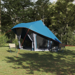 Cort Familial Tipi Albastru 10-Persoane Impermeabil GartenMobel Dekor