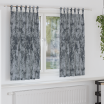 Draperii din Catifea 2 buc cu Capete de Tab Argintiu Gri 175x140 cm GartenMobel Dekor