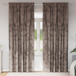 Draperii din Catifea 2 buc cu Ochiuri Cappuccino 225x140 cm GartenMobel Dekor