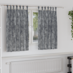 Draperii din Catifea 2 buc cu Ochiuri Gri 140x140 cm GartenMobel Dekor