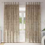Draperii din catifea 2 pcs cu tab top Champagne 225x140 cm GartenMobel Dekor