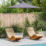 Parasol de Grădină - Gri Închis, 270x260 cm, Bambus GartenMobel Dekor