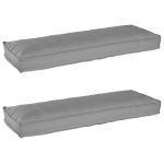 Perne pentru Paletă pentru Bancă 2 buc Gri 120x40x8 cm Material Oxford GartenMobel Dekor