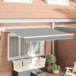 Rama de Copertină Retractabilă cu Operare Manuală 3x2 m Metal GartenMobel Dekor