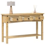 Măsuță consolă Corona, 114x34,5x73 cm, lemn masiv de pin GartenMobel Dekor