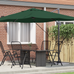 Umbrela Cantilever Verde Verde Poliester și cadru metalic Mare GartenMobel Dekor