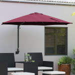 Umbrela de terasă Bordo Poliester Mare Pliabilă Umbra de terasă GartenMobel Dekor