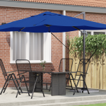 Umbrelă Cantilever Albastră Azure Poliester, Oțel Vopsit Electrostatic GartenMobel Dekor