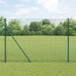 Gard din sârmă sudată Verde 1,6x10 m Oțel GartenMobel Dekor