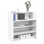 Birou de recepție alb 100x50x103,5 cm din lemn prelucrat GartenMobel Dekor